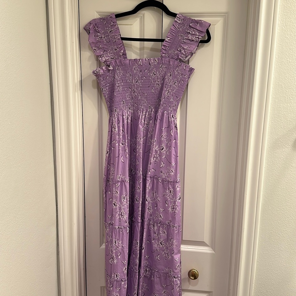 Hill House Ellie Nap Dress Bridgerton Floral Lavender Small NWT